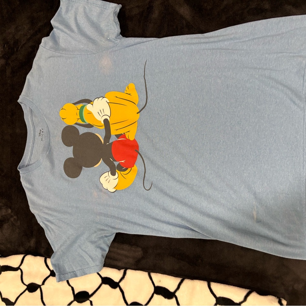 Disney Blue Mickey and Donald Short Sleeve Tee